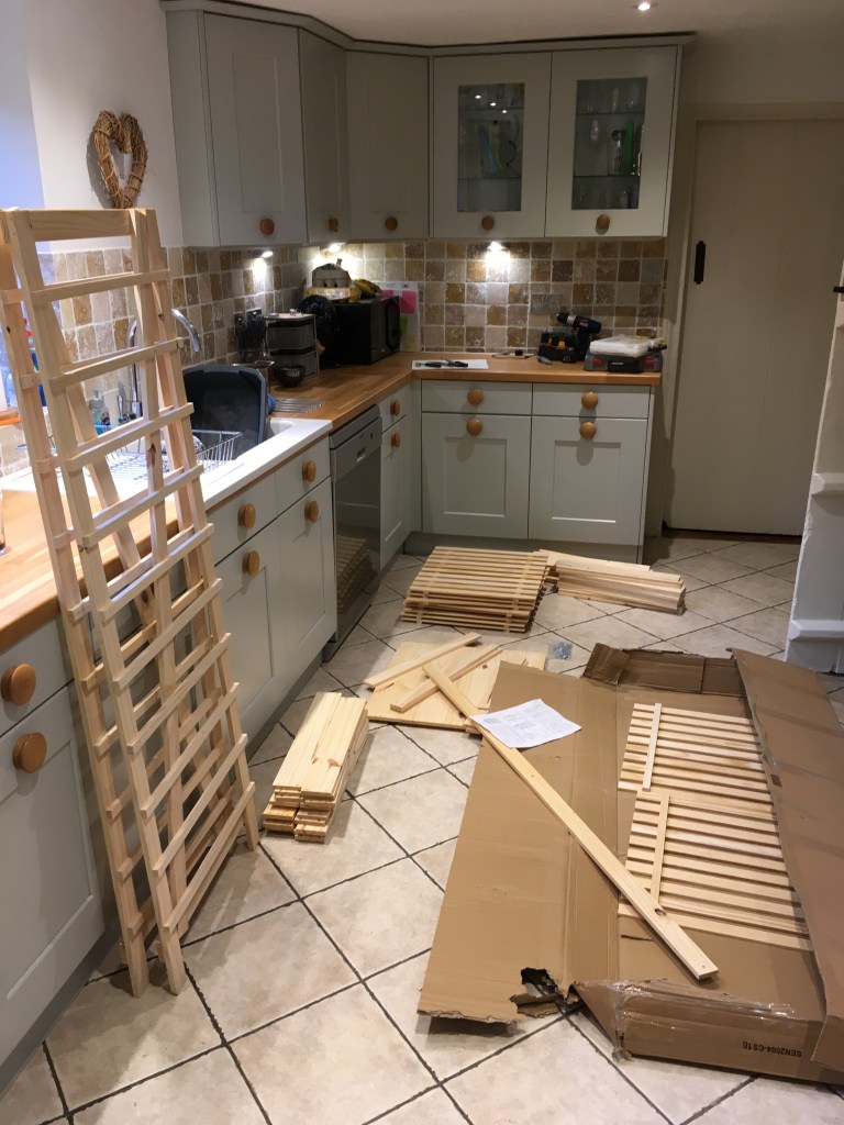 Fun Friday nights - building an apple rack!